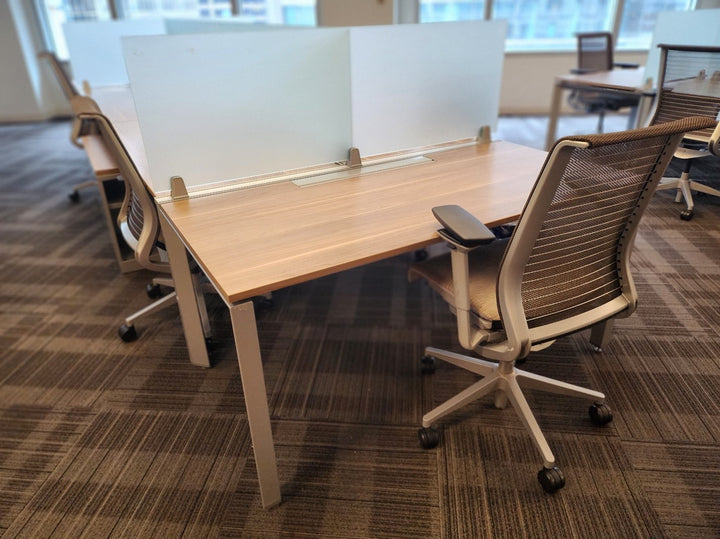 Steelcase Benching Workstations 30x60 - Preowned - FOB Chicago, IL - Available May 15, 2024