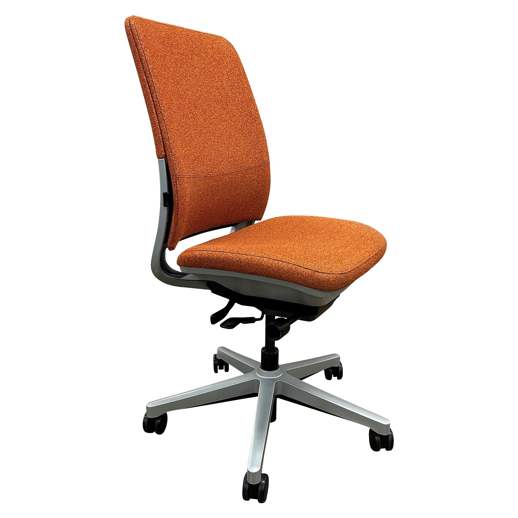 Steelcase Amia Armless Fully Upholstered Chair, Orange - Preowned ...