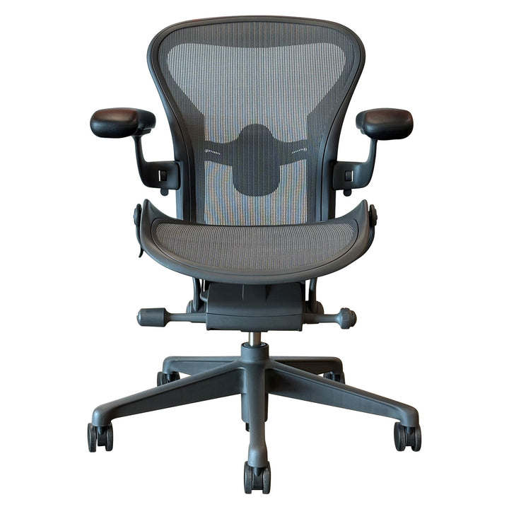 Herman Miller Aeron Remastered Ergonomic Task Chair, Size A, Graphite - Preowned