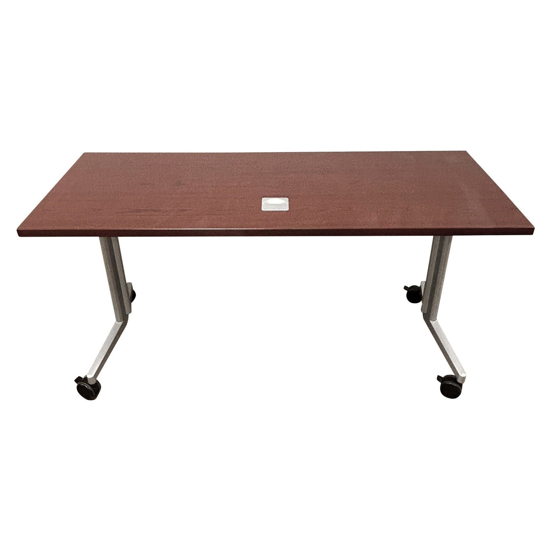 Paoli Flip Top Nesting Table, Walnut - Preowned