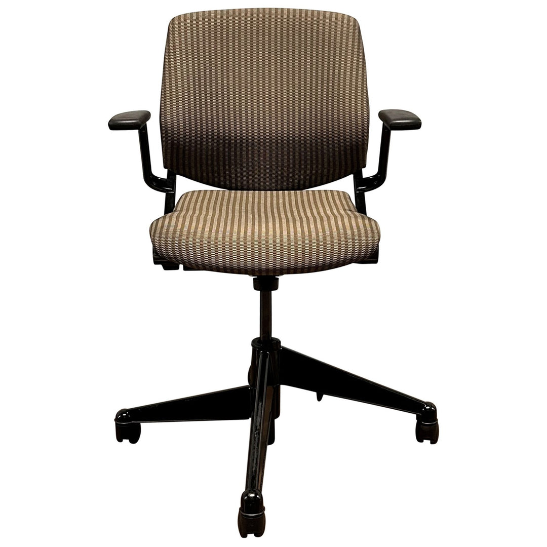 Steelcase Vecta Kart w/Tilt Lock, Brown Stripe - Preowned