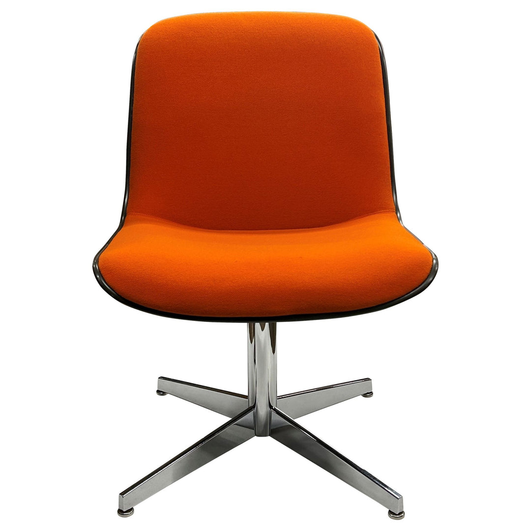 Steelcase Vintage Swivel Office Chair, Orange - Preowned