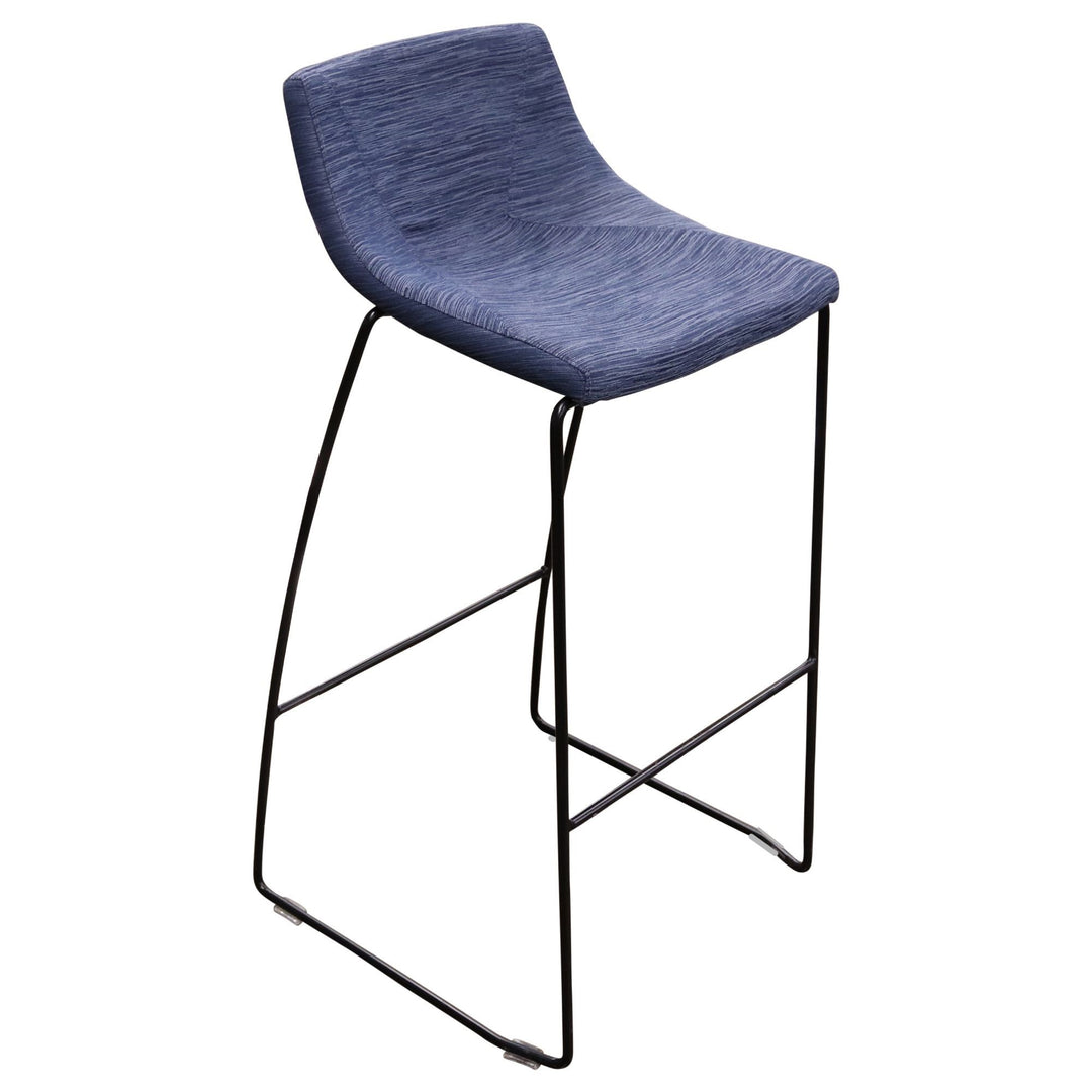 Encore Bar Height Chirp Stool, Winslow Blue - Preowned