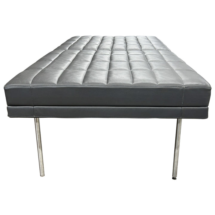 Geiger Tuxedo Component Lounge Bench, Charcoal - Preowned