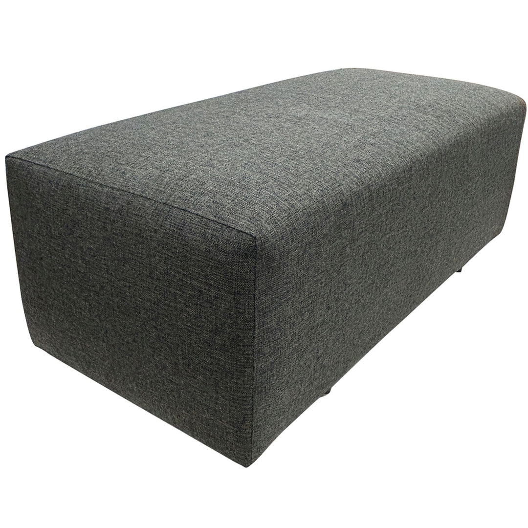 Rectangular Ottoman, Graphite - Preowned