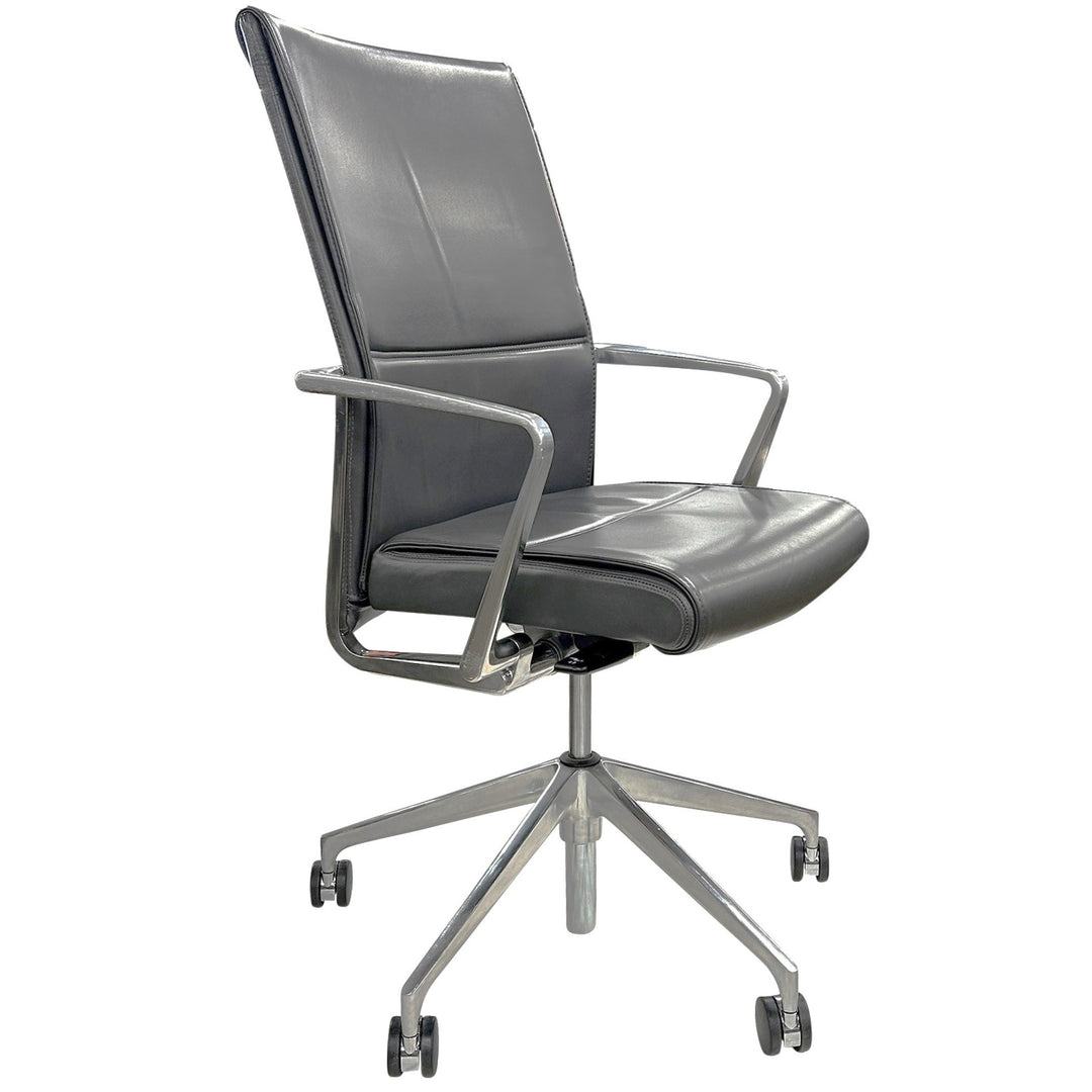 Stylex Sava High Back Conference Chair, Grey - Preowned