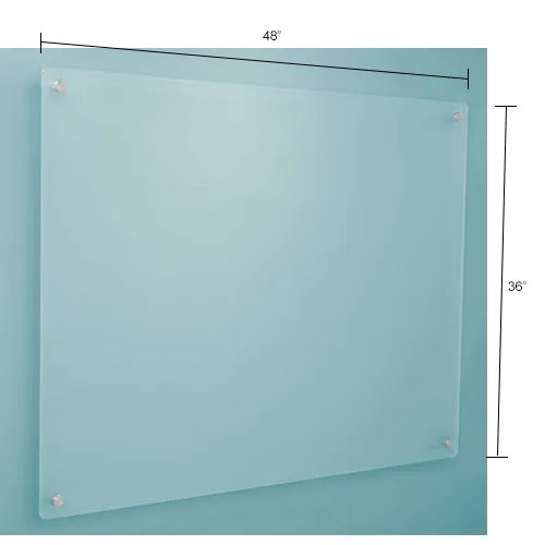 Global Industrial™ Glass Dry Erase Board, Frosted - Preowned