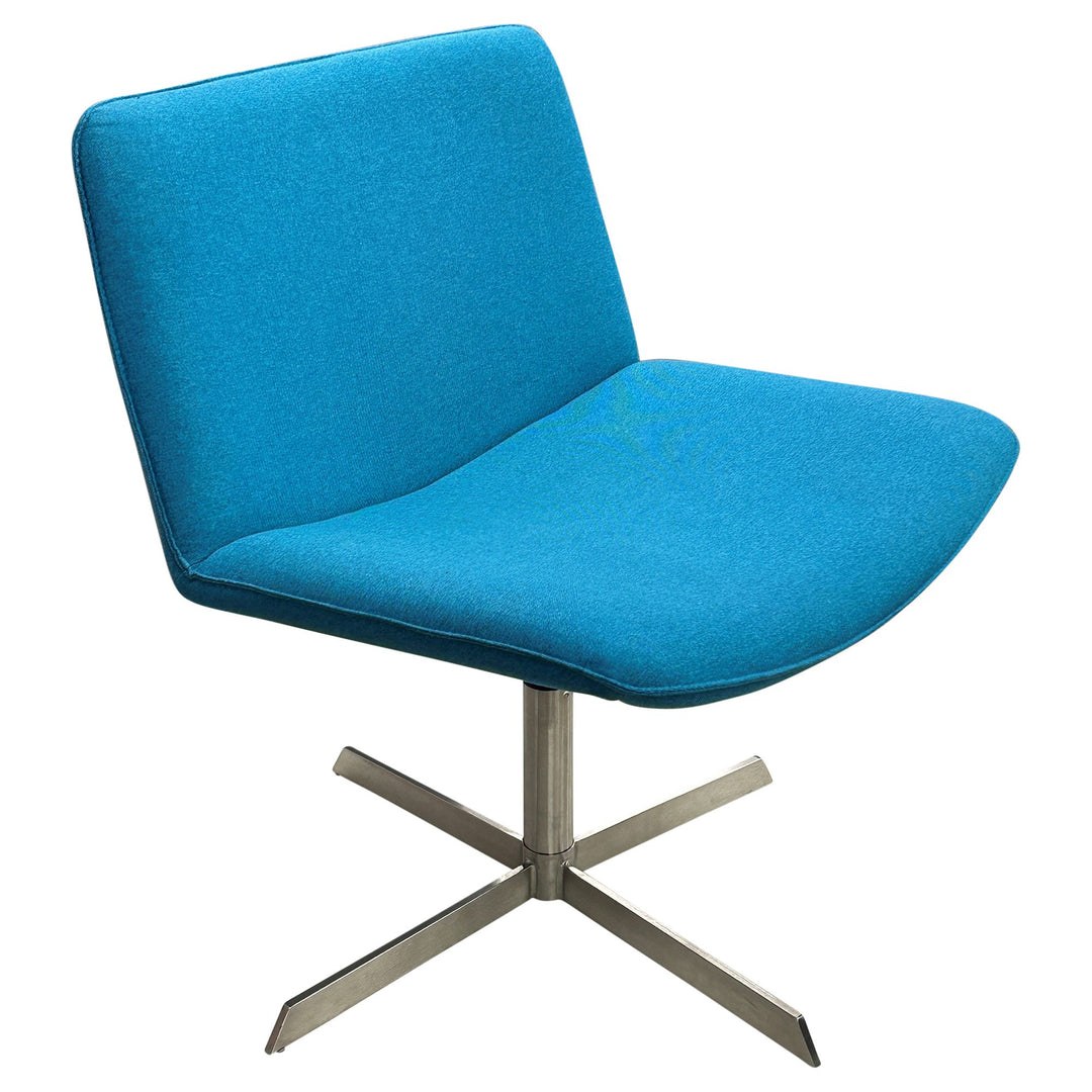 Mobital Varley Swivel Lounge Chair, Blue - Preowned