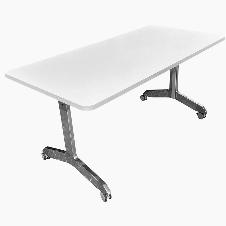 Nienkamper Metronome Flip Top Mobile Training Table, White - Preowned