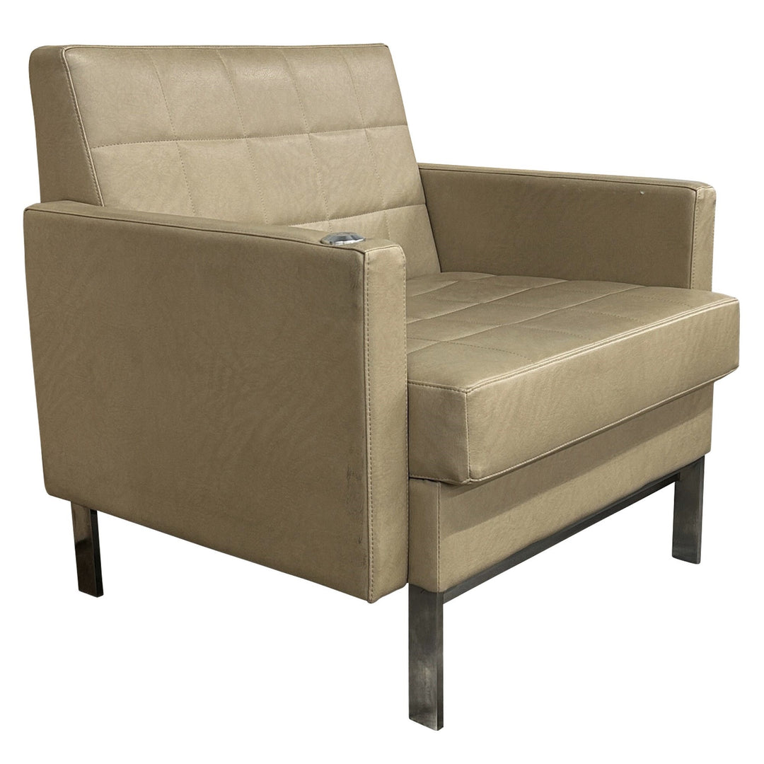 Coalesse Sidewalk Lowback Four-Leg Lounge Chair, Beige - Preowned