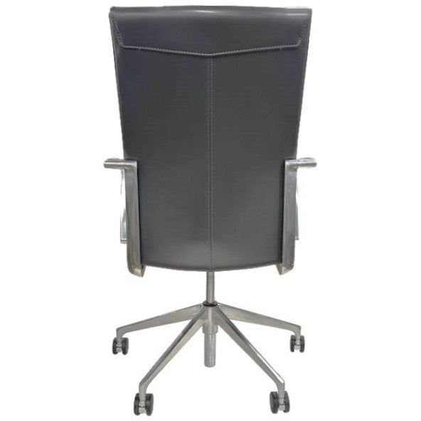 Stylex Sava High Back Conference Chair, Grey - Preowned