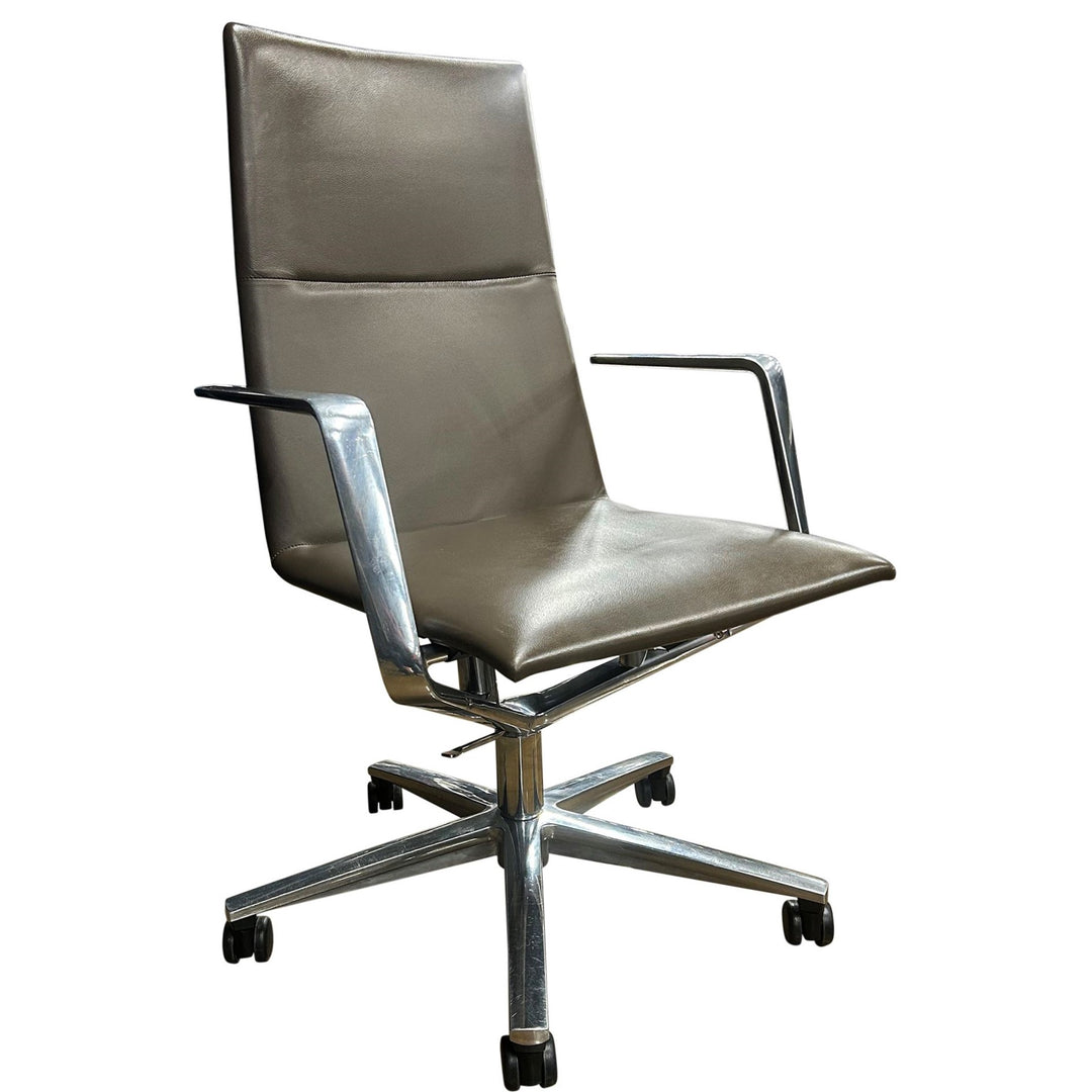 Davis Sola Ergonomic Conference Chair, Mocha - Preowned