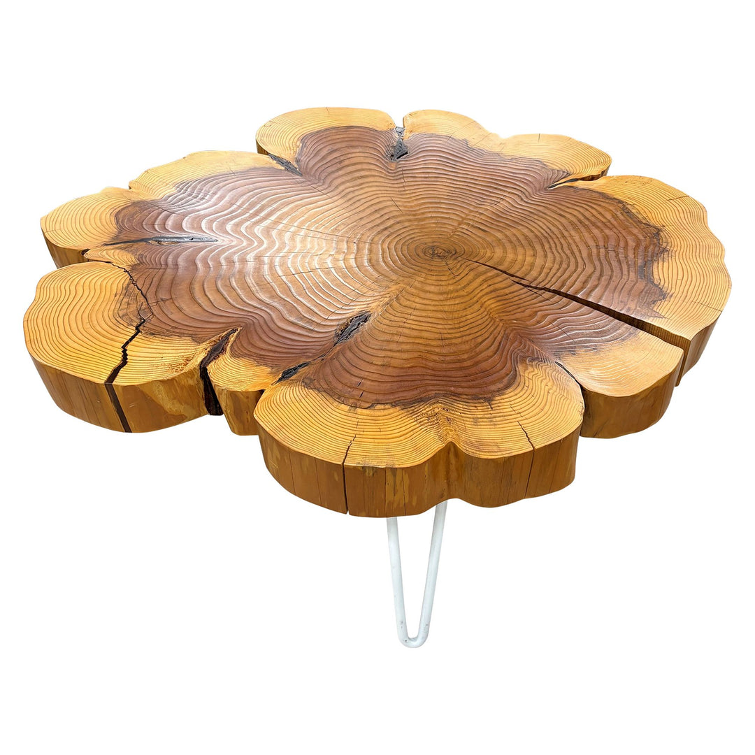 Elpis & Wood Live Edge Wood Coffee Table, Natural - Preowned