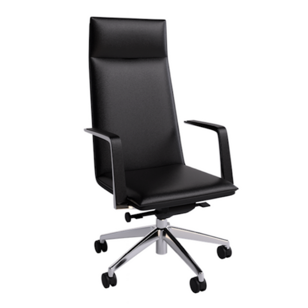 Compel Archer Conference Chair, Black - New Closeout