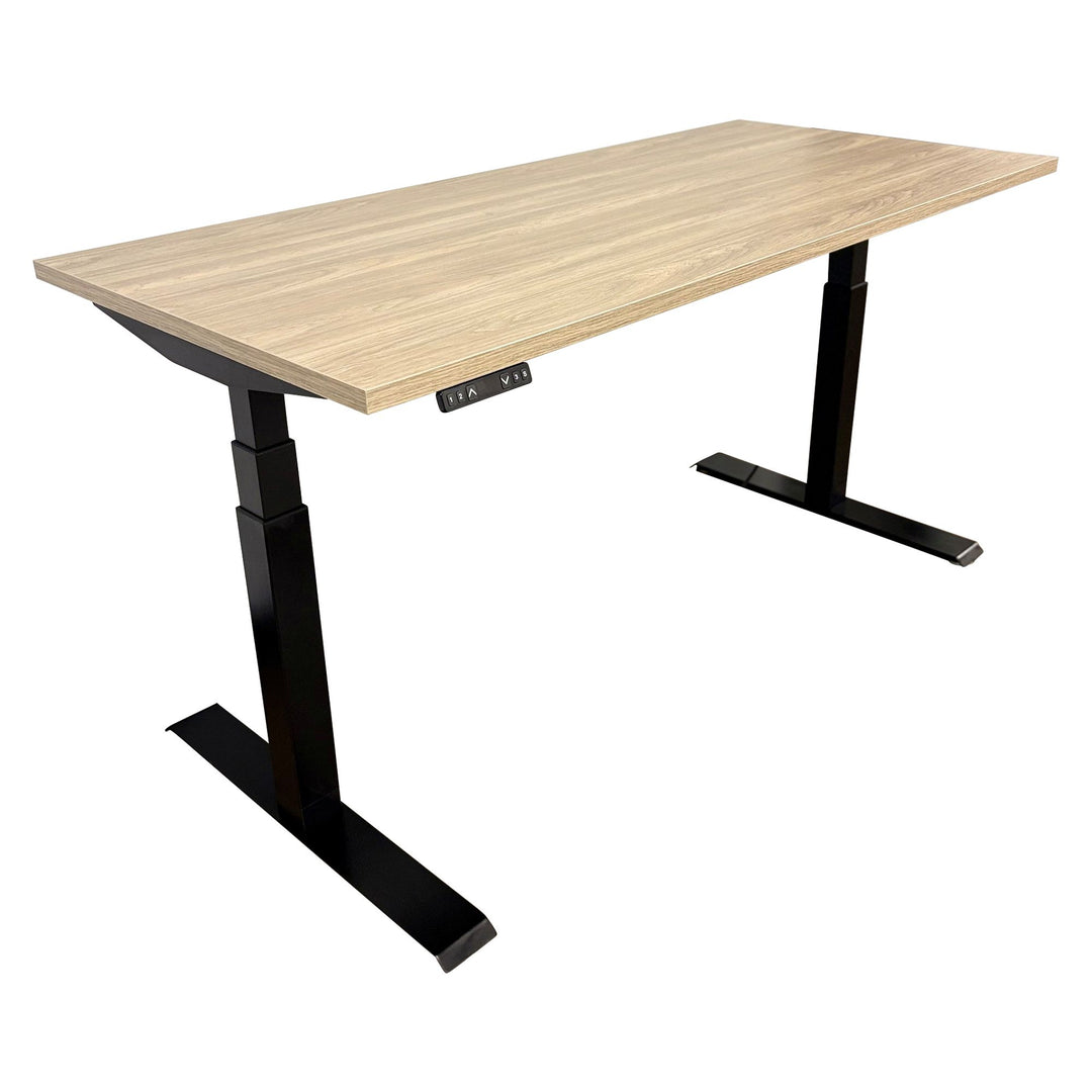 Teknion Navigate Height Adjustable Desk, Provincial Oak - Preowned