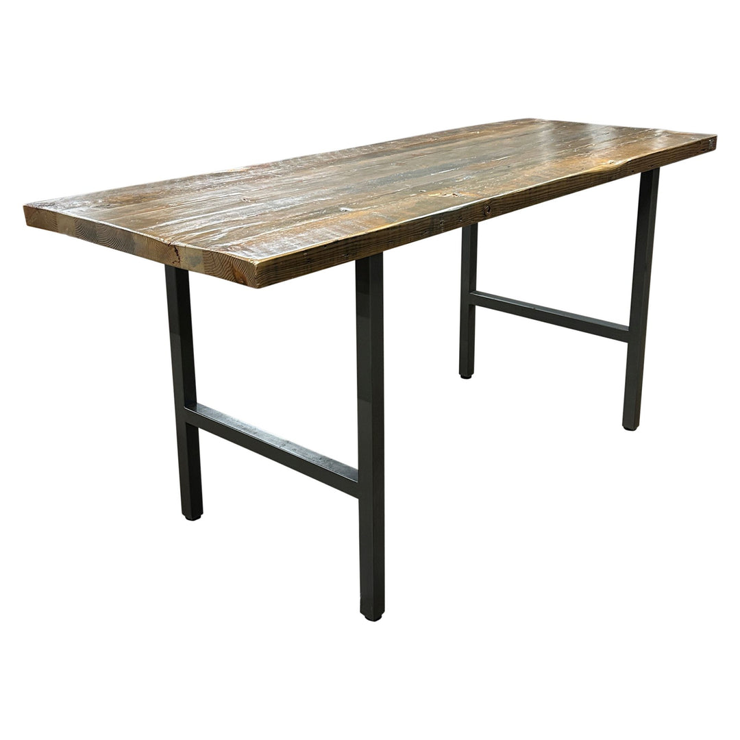 Urban Wood Goods Bar Height Wood Table, Weathered - Preowned