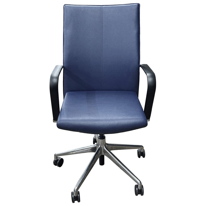 Davis Body Conference Chair, Blue - Preowned