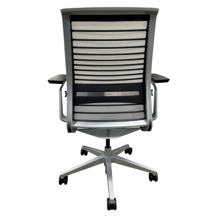 Steelcase Think V2 Fixed Arms Ergonomic Task Chair, Coconut - Preowned