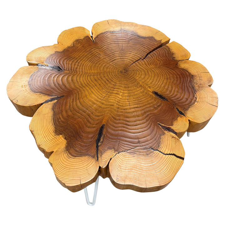 Elpis & Wood Live Edge Wood Coffee Table, Natural - Preowned