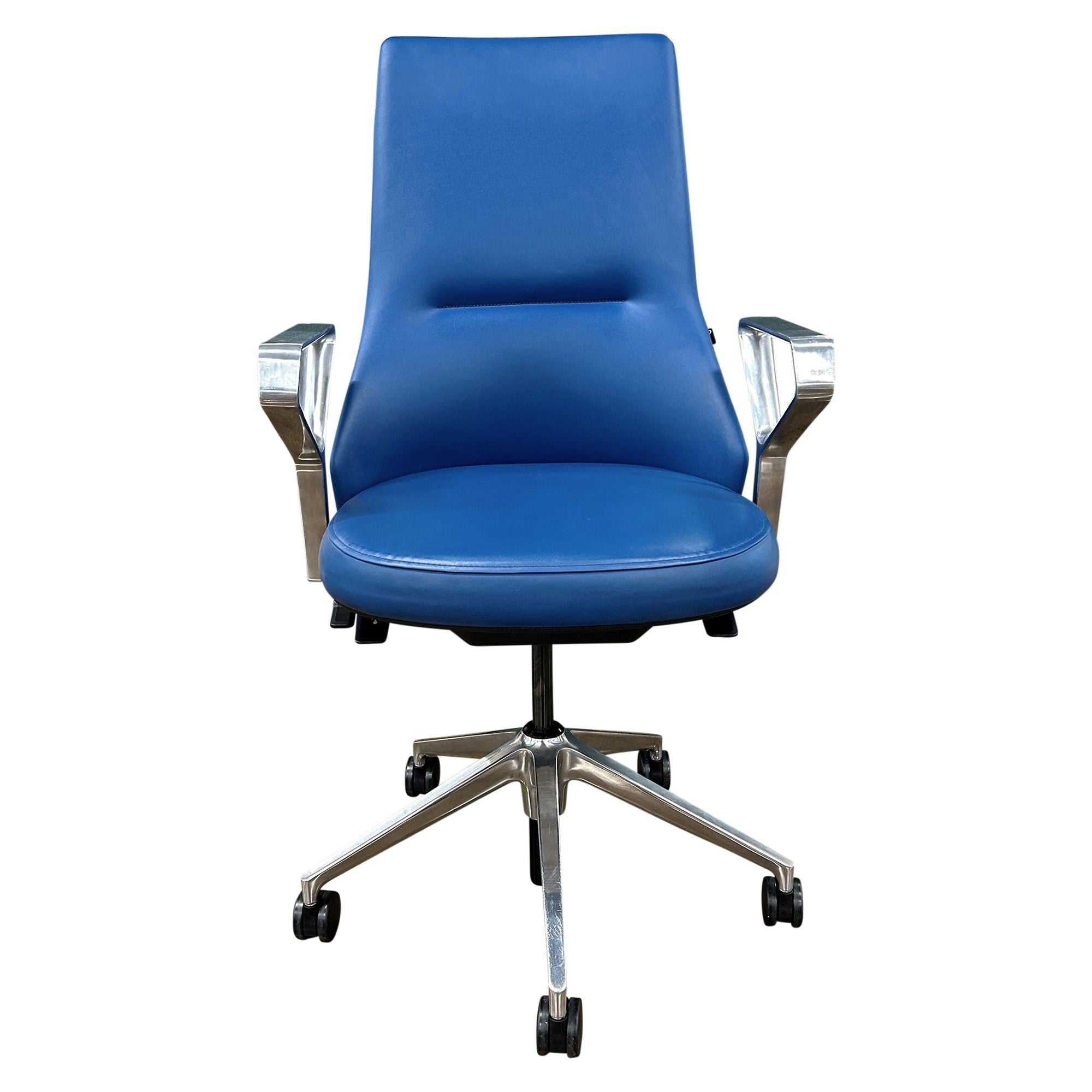 Coalesse Massaud Conference Chair Blue Preowned Rework Office Furniture