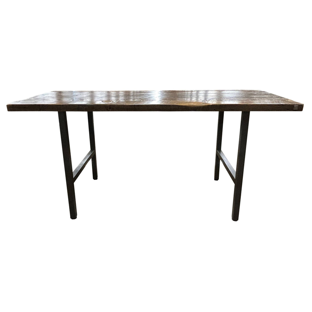 Urban Wood Goods Bar Height Wood Table, Weathered - Preowned