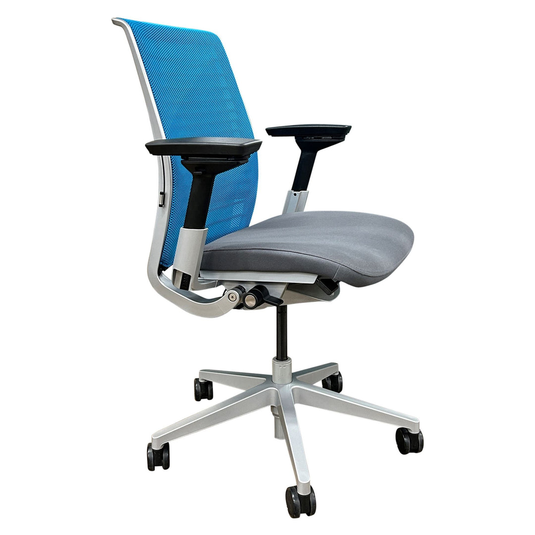 Steelcase Think V2 Ergonomic Task Chair, Blue - Preowned