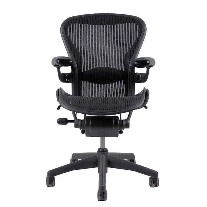 Herman Miller Aeron Ergonomic Task Chair Size A, Carbon Mesh - Preowned