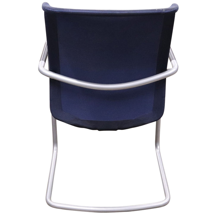 Nienkamper Sled Base Side Chair, Midnight Blue -Preowned