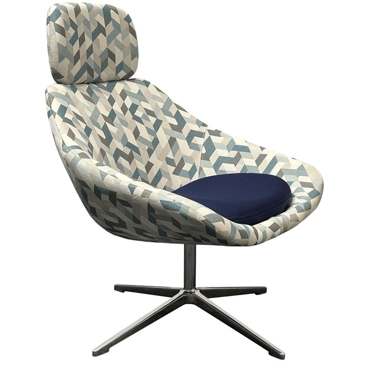 Allermuir Open Lounge Chair, Overpass Aqua - Preowned