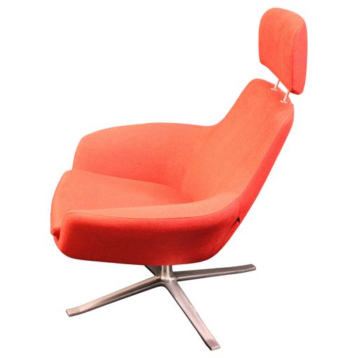 Steelcase Coalesse Bob Lounge Chair with Headrest, Red - Preowned