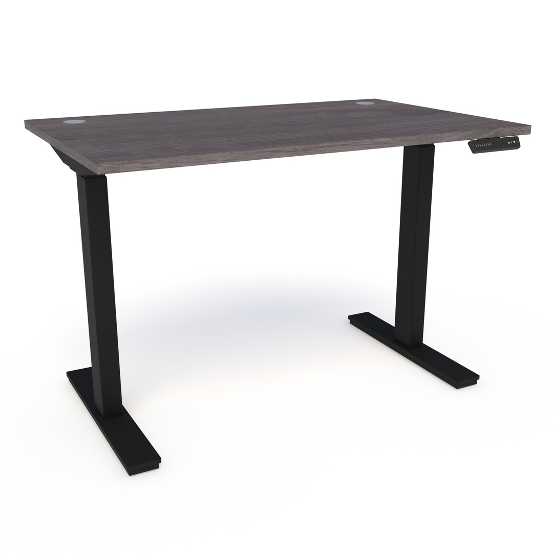 Compel Hilo - T Leg Height Adjustable Desk, Black Base - New CLOSEOUT