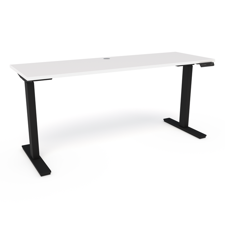 Compel Hilo - T Leg Height Adjustable Desk, Black Base - New CLOSEOUT