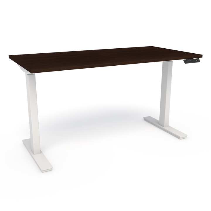Compel Hilo - T Leg Height Adjustable Desk, White Base - New CLOSEOUT