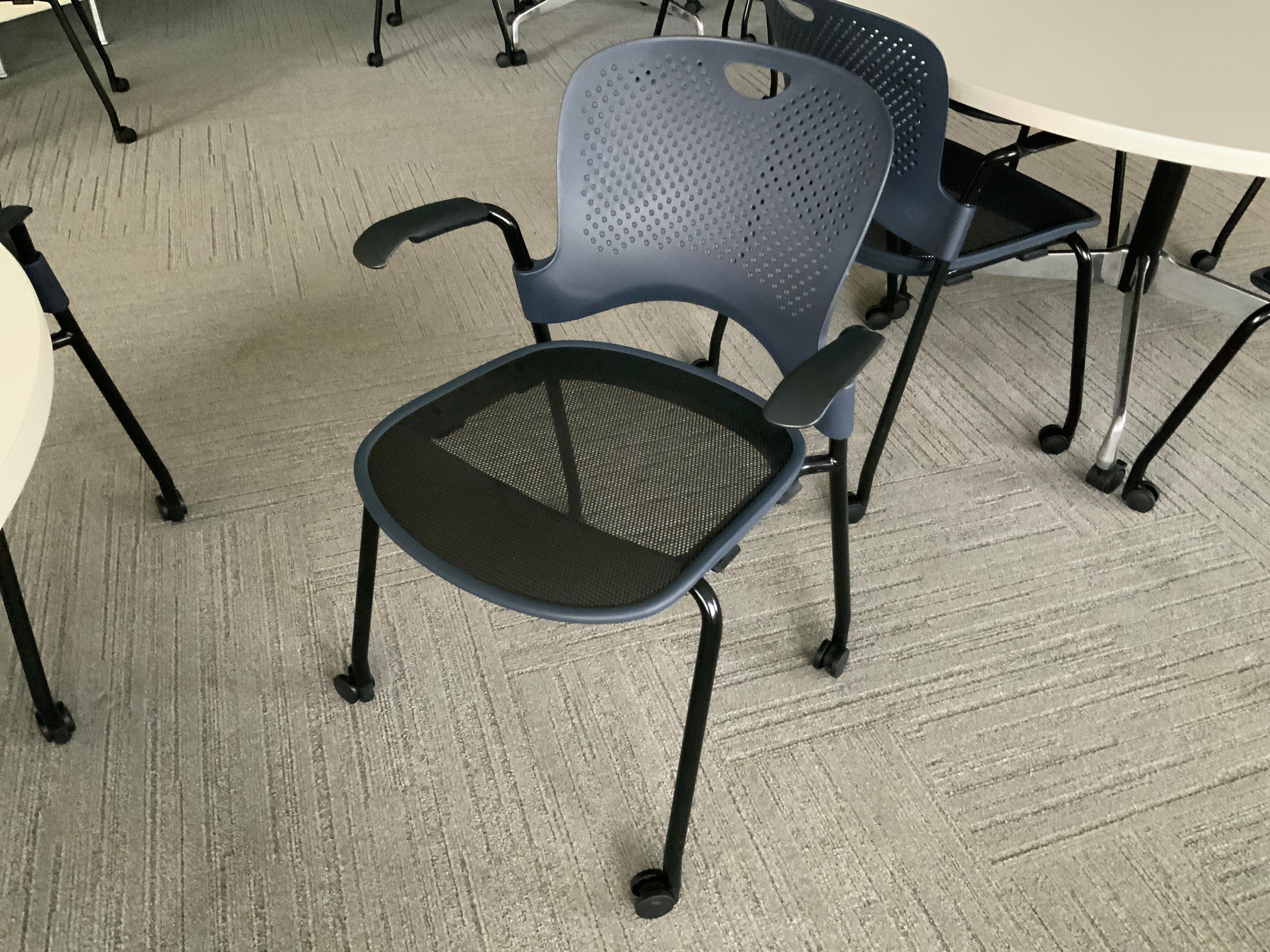 Herman Miller Black Caper Mobile Stack Chair - Preowned - FOB Vernon Hills, IL (Min Purchase Qty = 50)