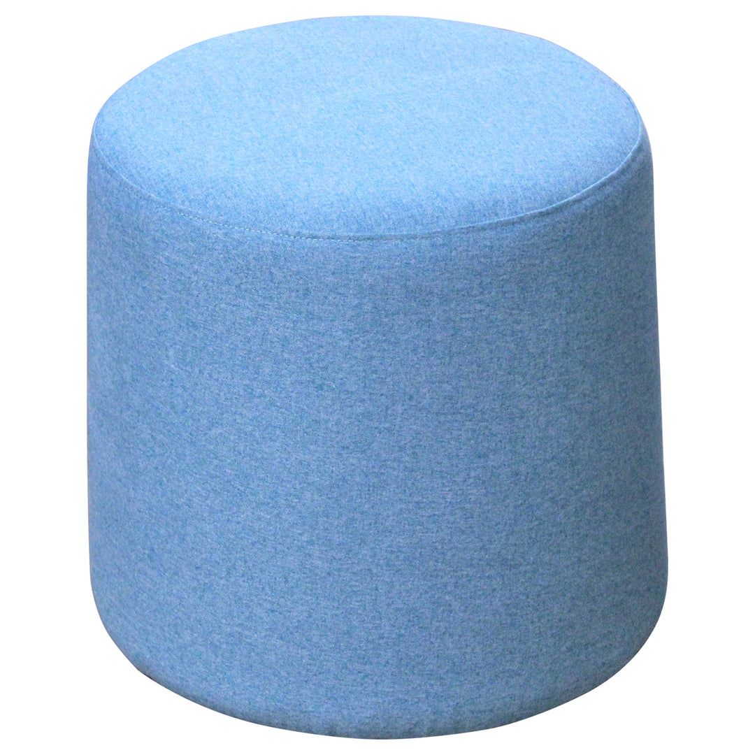 Compel Dot Ottoman, Blue - Preowned