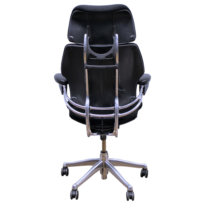 Humanscale Freedom Task Chair w/Headrest, Chrome Base, Black - Preowned