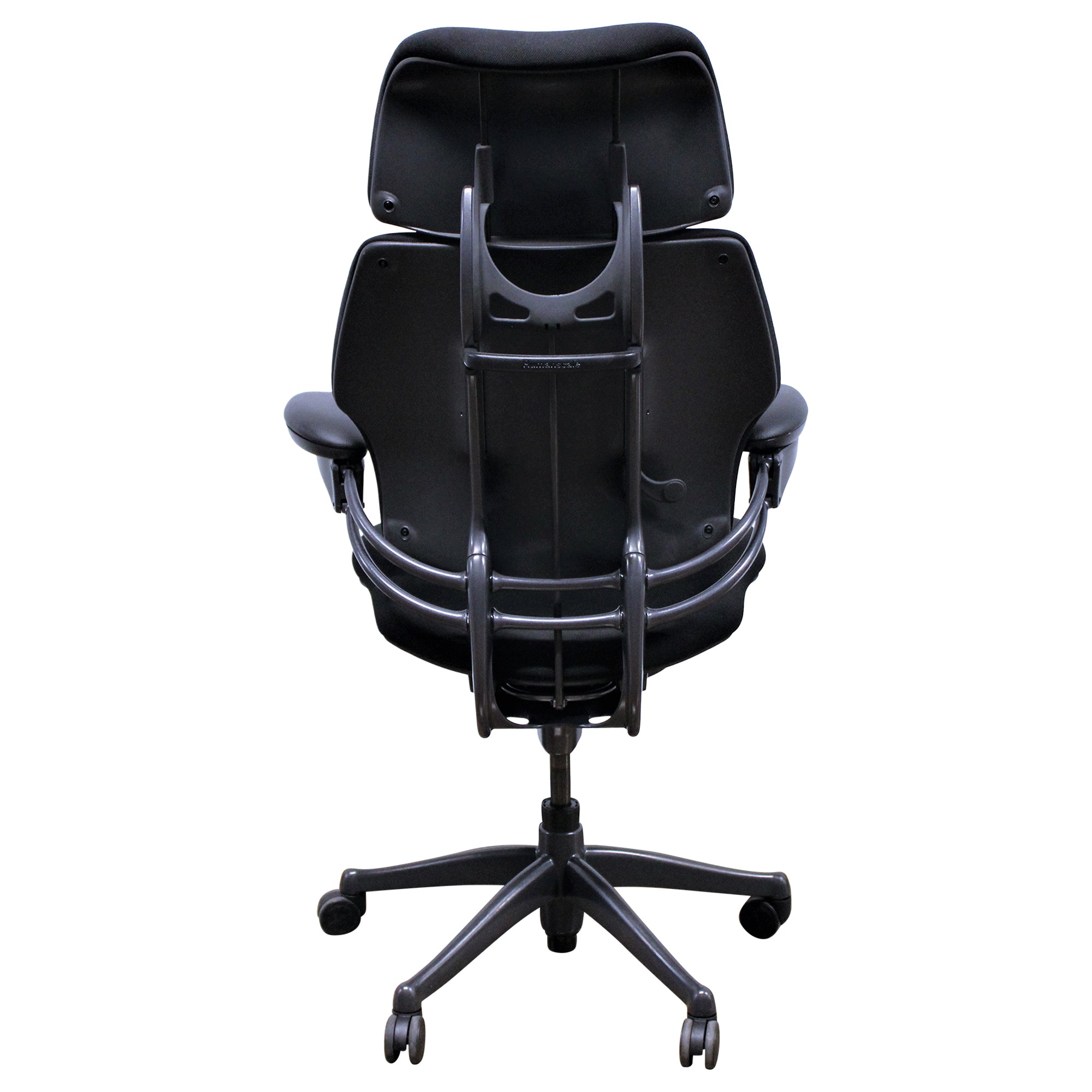 Humanscale Freedom Task Chair w/Headrest, Aluminum Base, Black - Preowned
