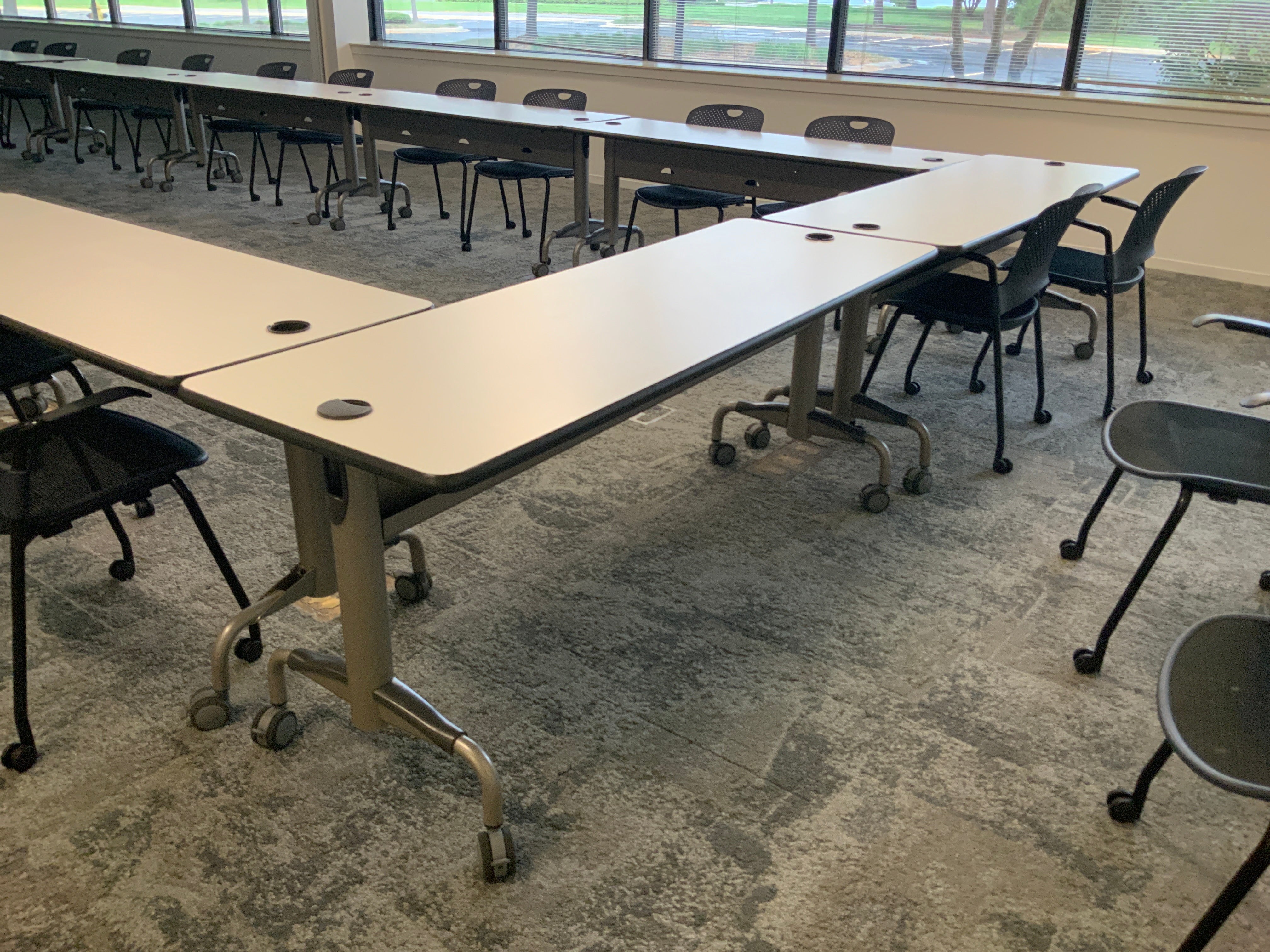 Mobile  Nesting Training Table 24"x72" - Preowned - FOB Vernon Hills, IL (Min Purchase Qty = 20)