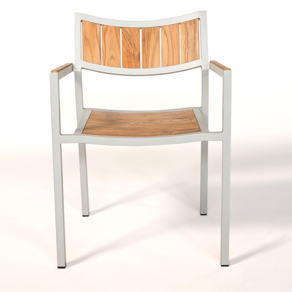 Jane Hamley Wells ELLA Smile Stacking Armchair - Teak - New CLOSEOUT