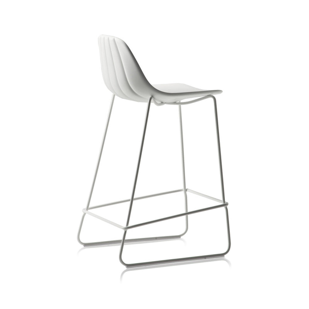 Jane Hamley Wells White Stool - New CLOSEOUT