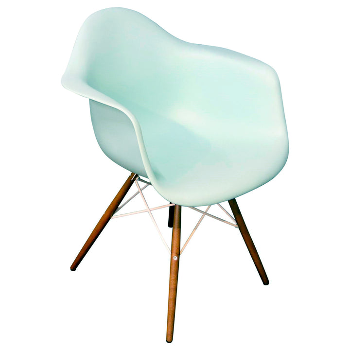 Herman Miller Eames Molded Shell Chair, Aqua Sky - Preowned