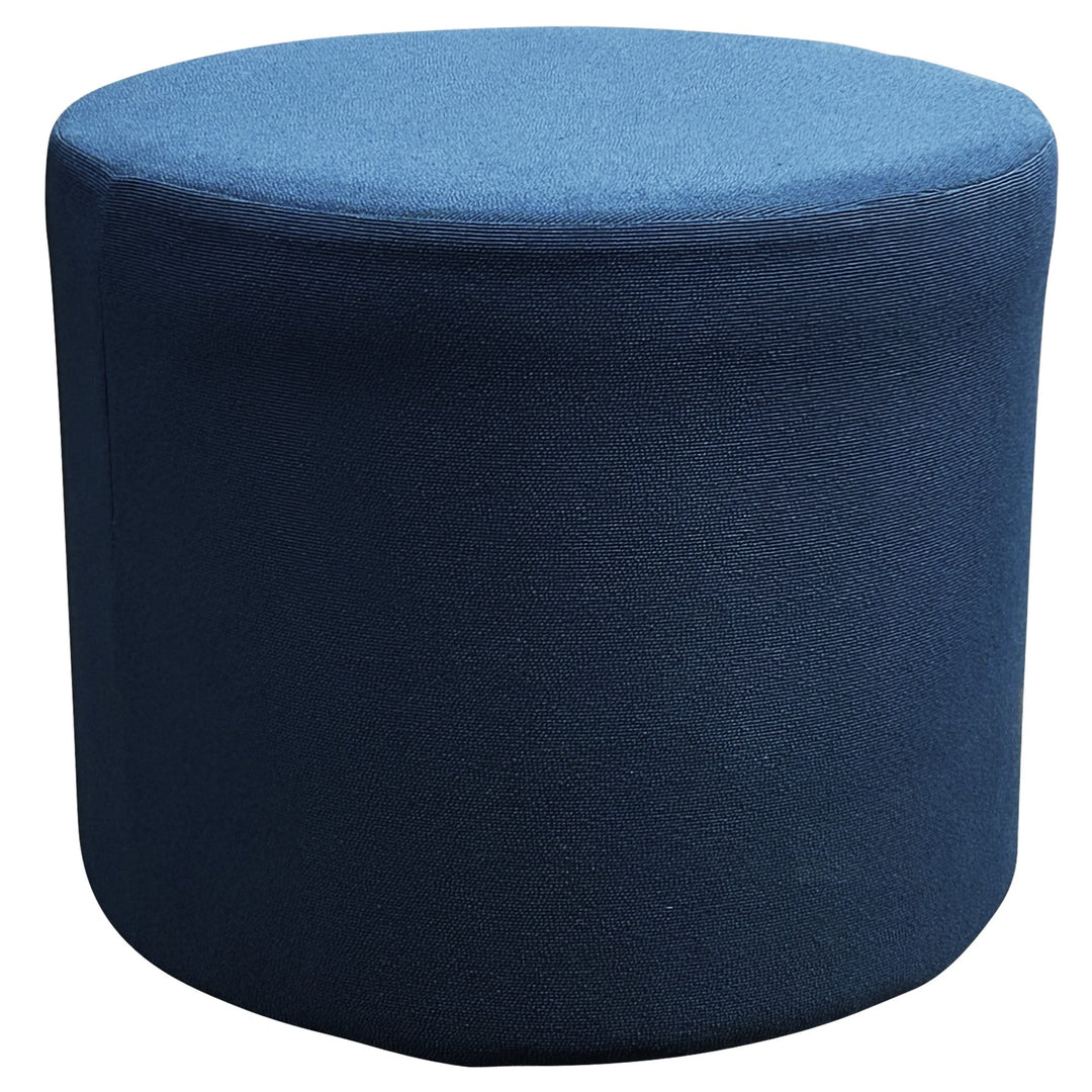 OFS Boost Mini Round Ottoman, Cosmic Blue - Preowned