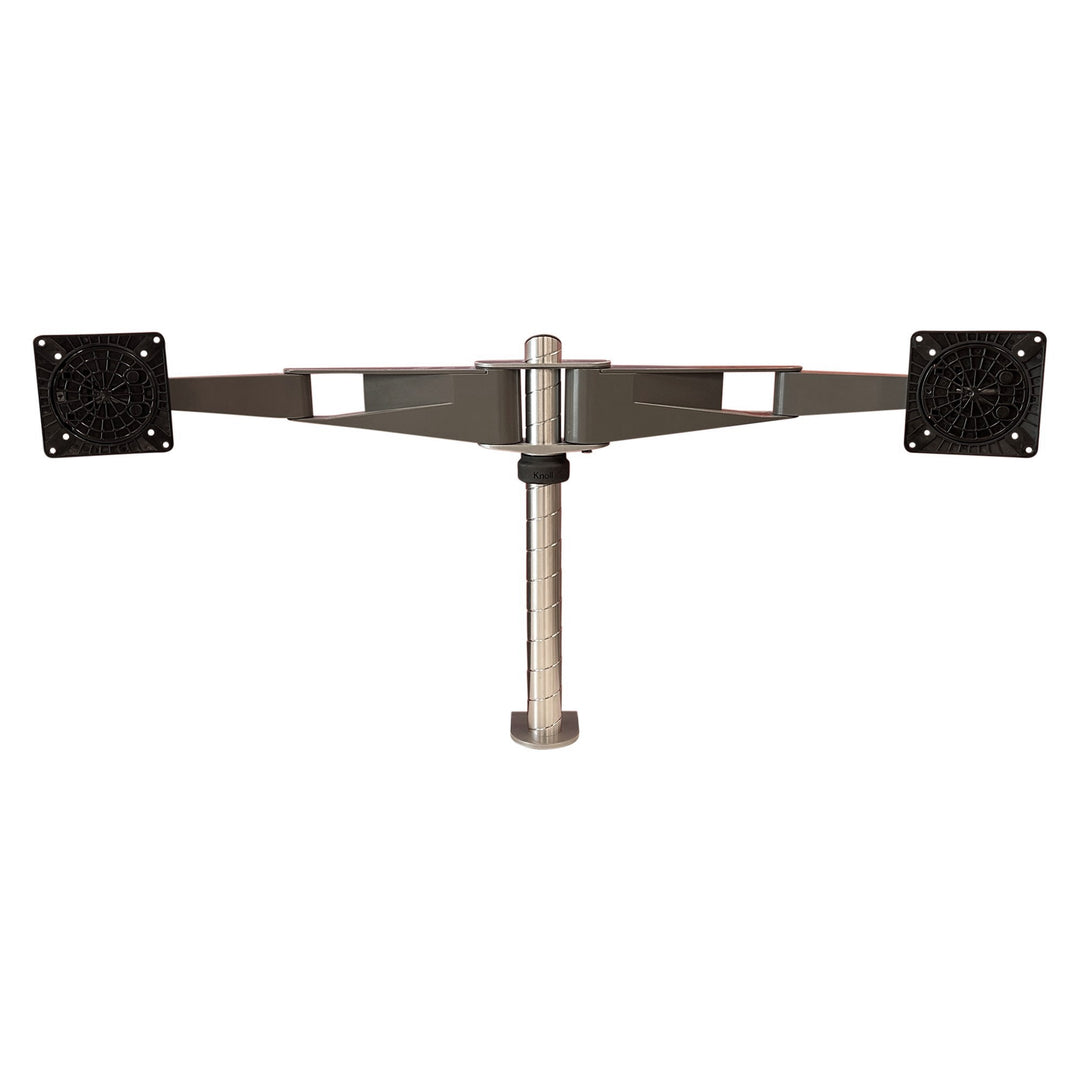 Knoll Sapper Double Monitor Arm, Medium Grey - Preowned