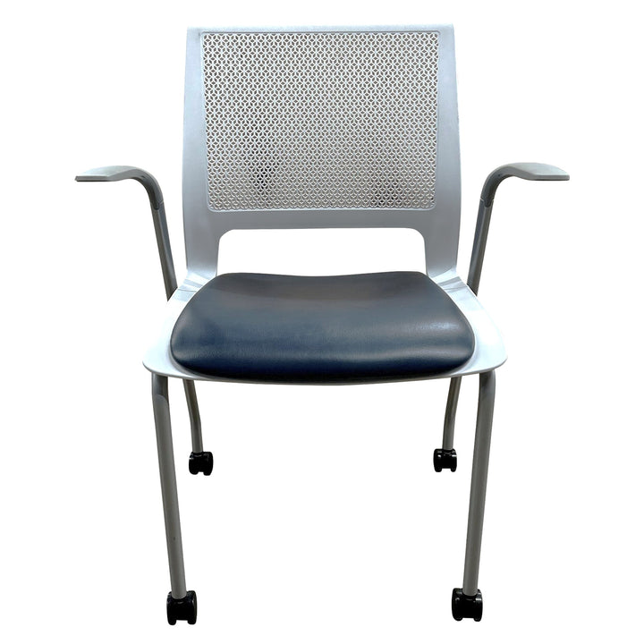 SitOnIt Lumin Multipurpose Stack Chair, Canter EPU Night - Preowned