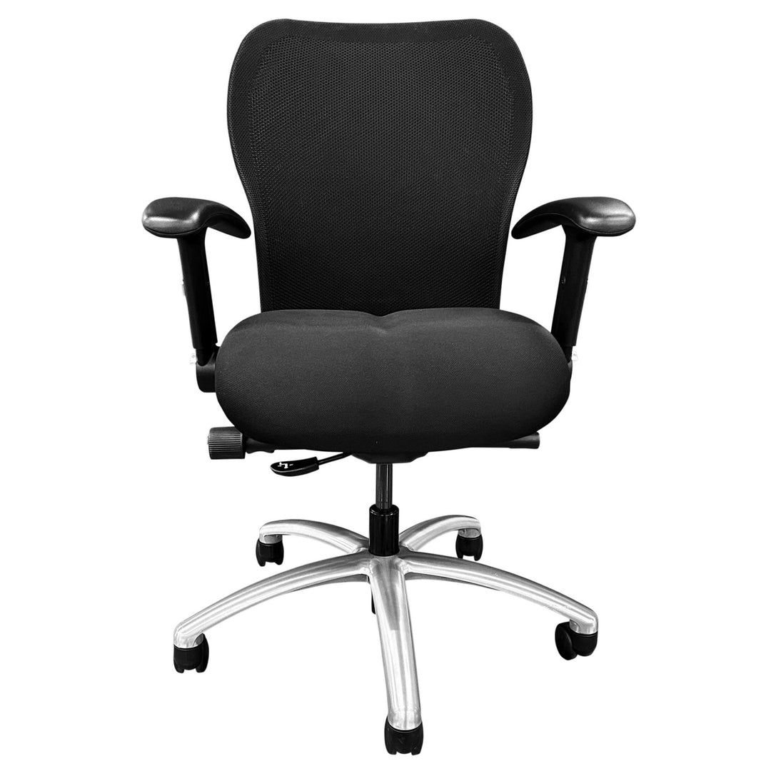 VIA Riva Mesh Ergonomic Task Chair, Black - Preowned