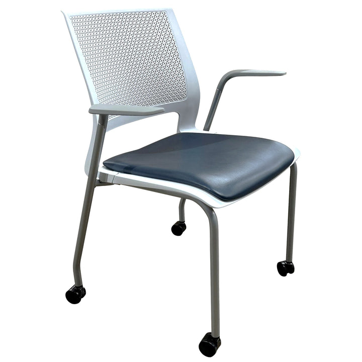 SitOnIt Lumin Multipurpose Stack Chair, Canter EPU Night - Preowned