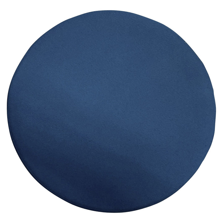 OFS Boost Mini Round Ottoman, Cosmic Blue - Preowned