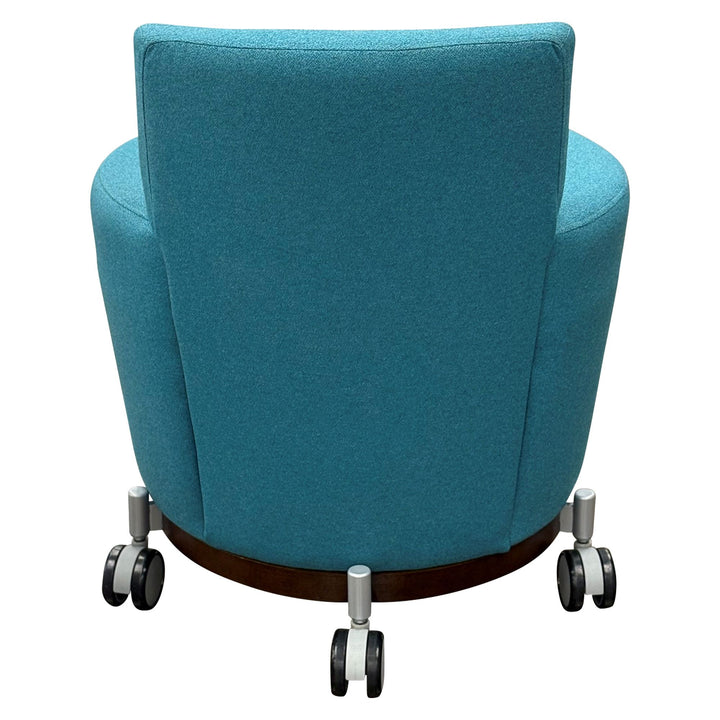 Jofco Mobile Lounge Chair, Aqua - Preowned