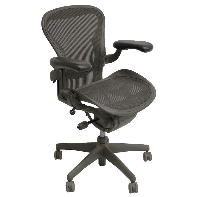 Herman Miller Aeron Size C Ergonomic Task Chair, Carbon Mesh - Preowned