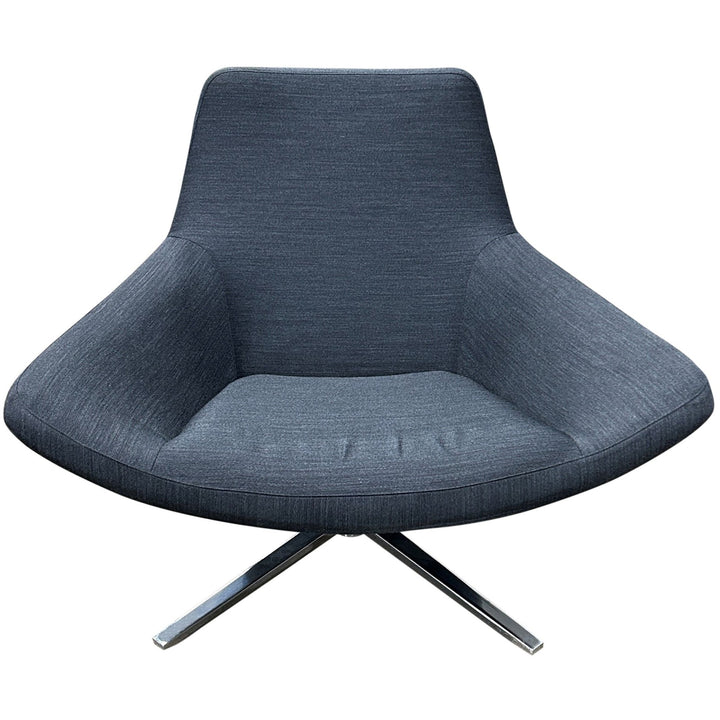 B&B Italia Metropolitan Swivel Lounge Chair, Charcoal - Preowned
